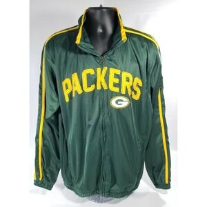 Vintage NFL Green Bay Packers G-III Jacket Windbreaker Zip Size XL Football RARE